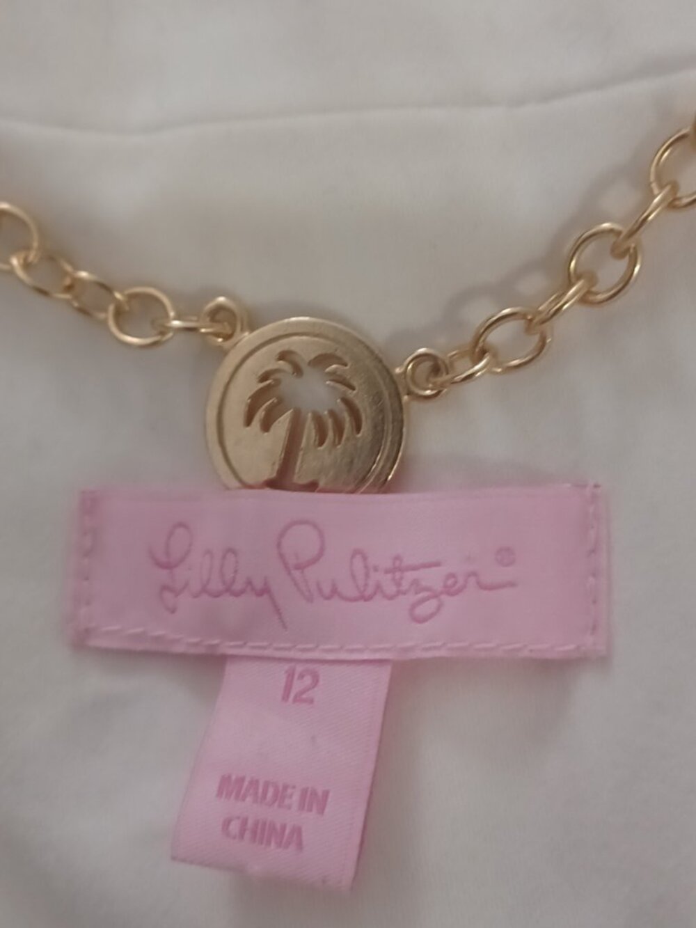 Lilly Pulitzer Womens Dressy Cotton Charmed Button Accented Blazer White Cream - Picture 5 of 11